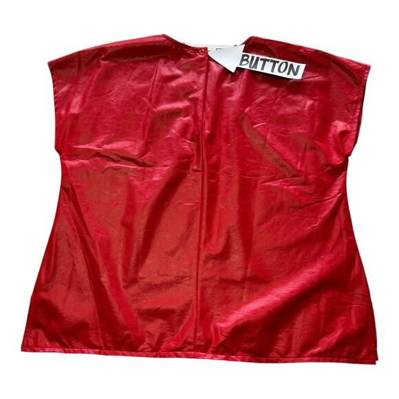 Lori of California Vintage Red Statement Blouse - Picture 5 of 8